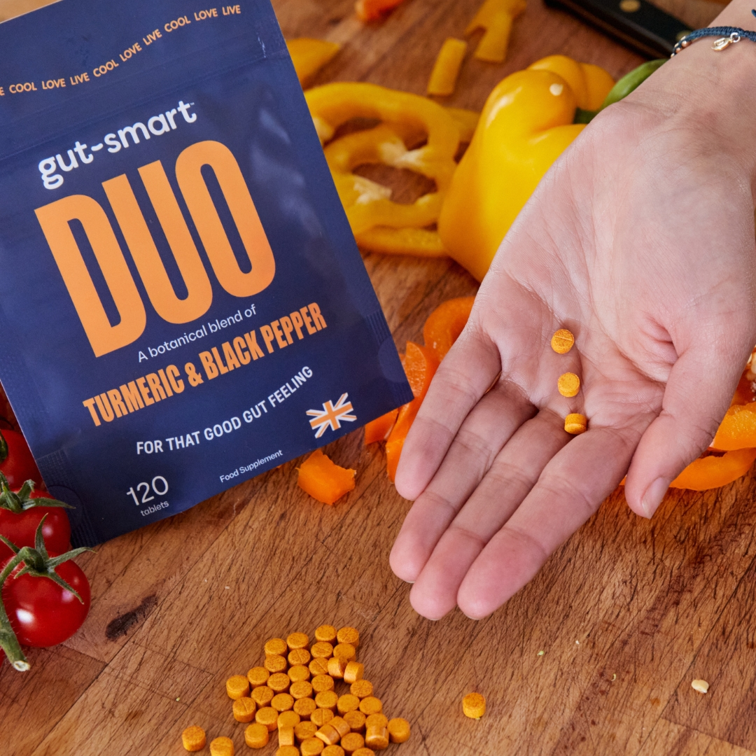 DUO Turmeric and black pepper. Gut inflammation.